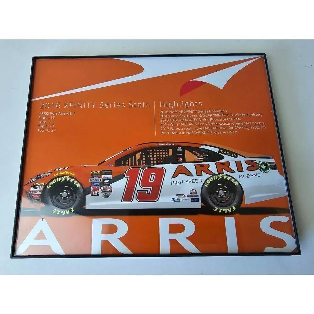 Daniel Suarez Hero Card Arris Nascar Signed